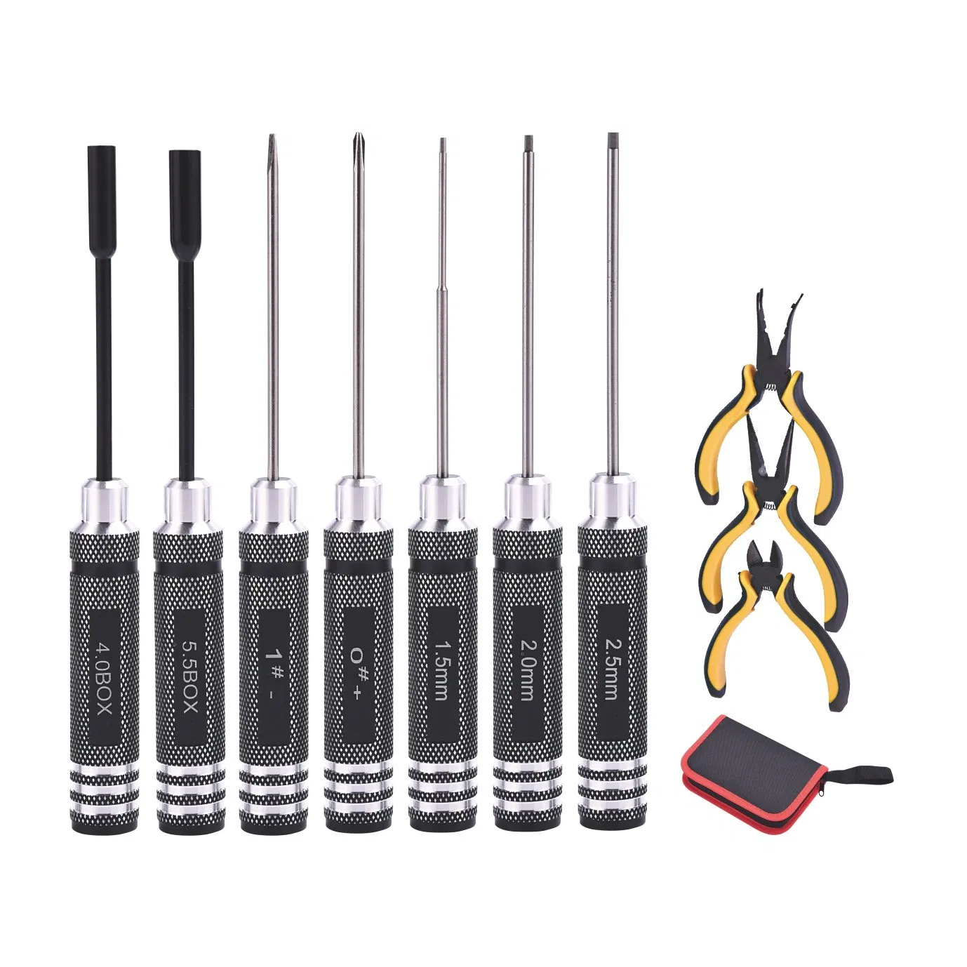 Набор инструментов RC 10PCS с сумкой и длинной рукояткой