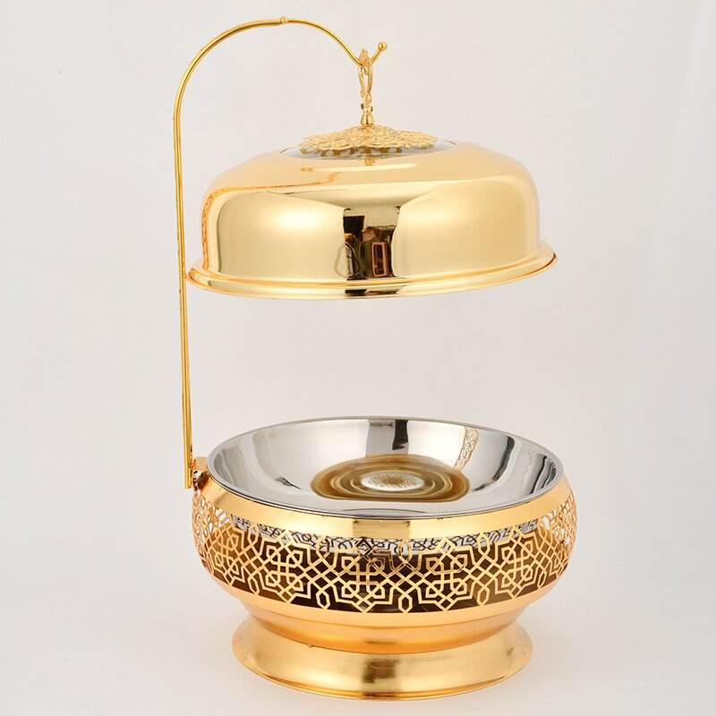 New Gold-Plated Stainless Steel Self-Service Stoves for Large, Medium, and Small Sizes, Hotel Insulated Vegetable Stoves