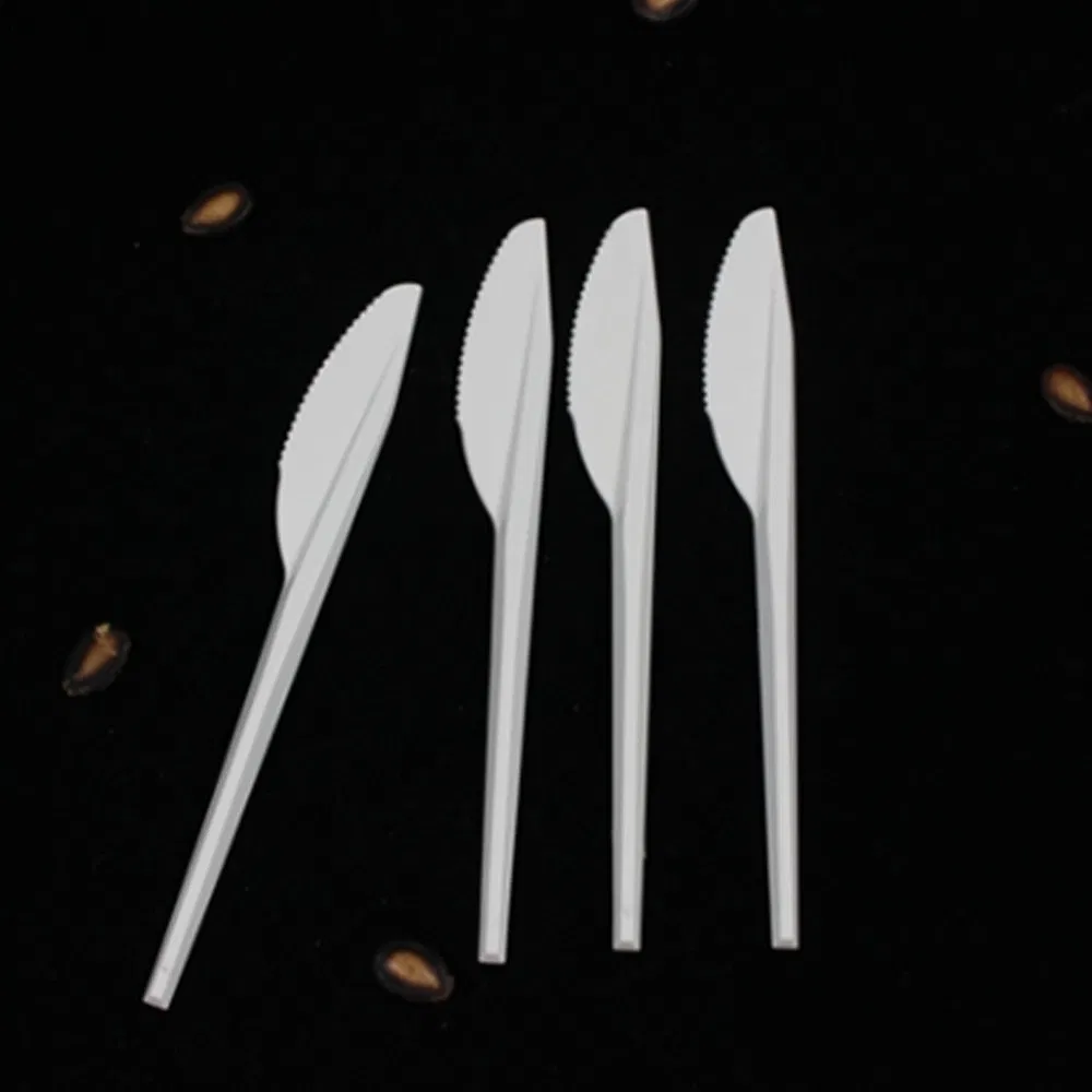 60mm 2g White Disposable PS Plastic Knife Plastic Cutlery Disposable Utensils