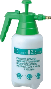 1L Garden Portable Plastic Hand Pump Sprayer with Brass Nozzle