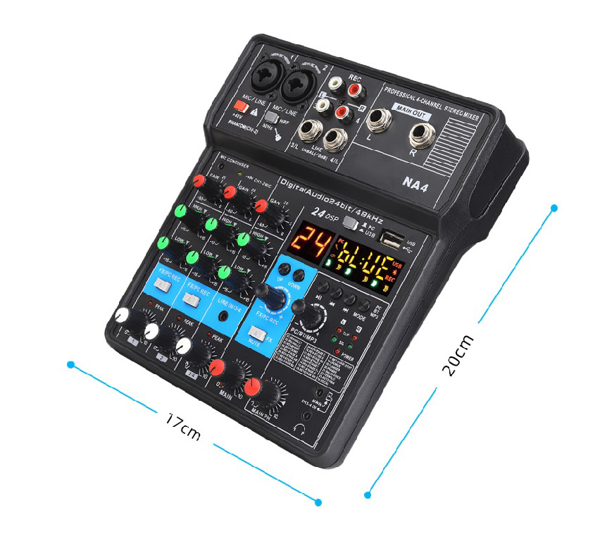 Professional Digital Mixing Console Microphone Mobile Phone Live Computer Recording Audio Mixer