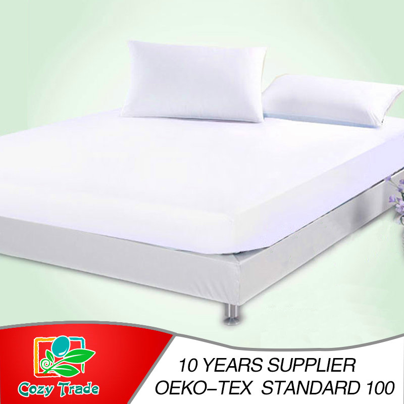 Wholesale Order Hotel Cotton White Polyester Waterproof Mattress Protector Mattress Cover