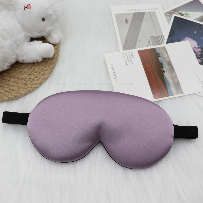 Double-Sided Silk Eye Mask Thick Hanging Ears/Head Wear 100% Mulberry Silk