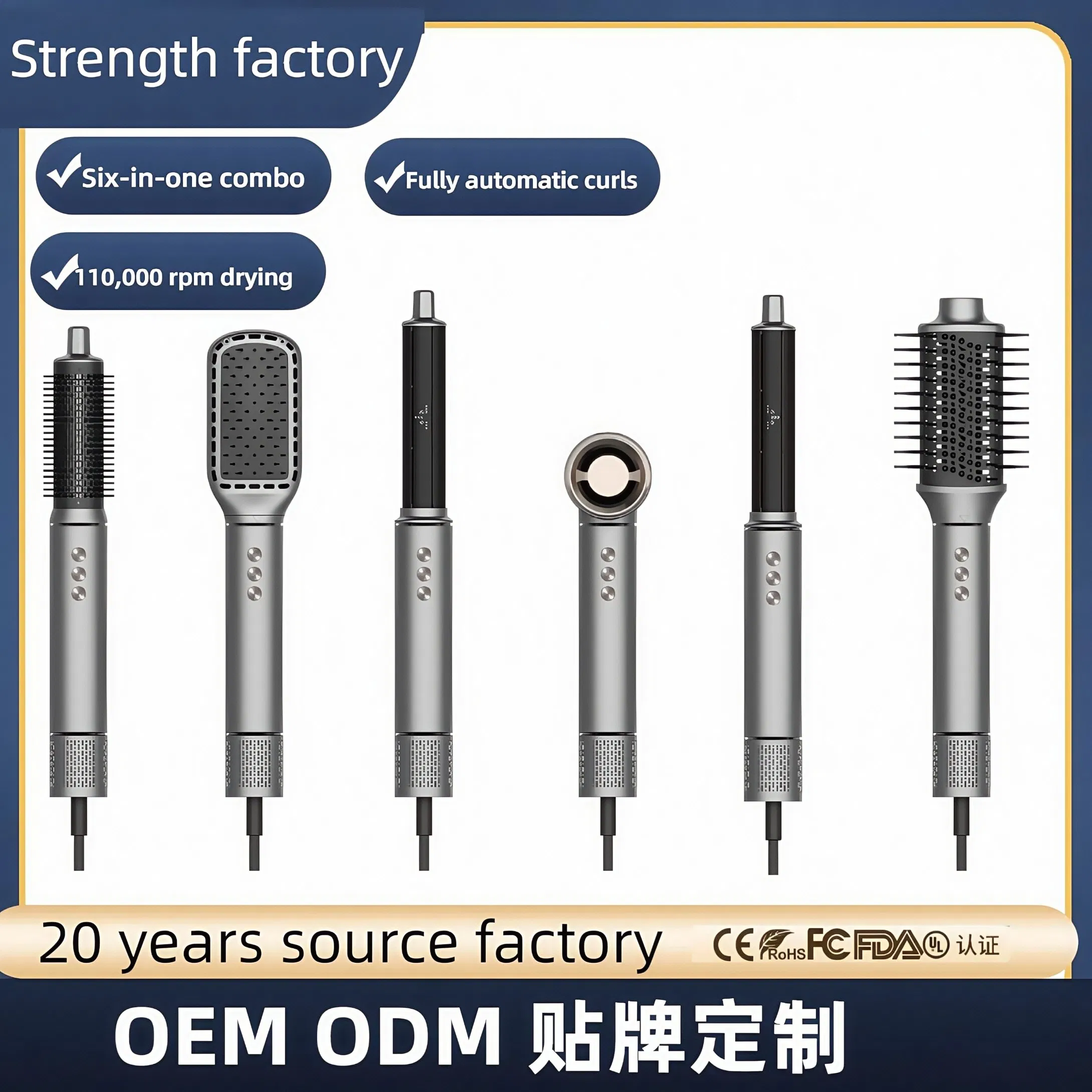 High Speed 110000rpm Brushless Hair Dryer Fast Hairdryer 20 Million Negative Ionic Hair Dryerhair Blow Dryer High Speed Ionic Hair Dryer for Professional Salon