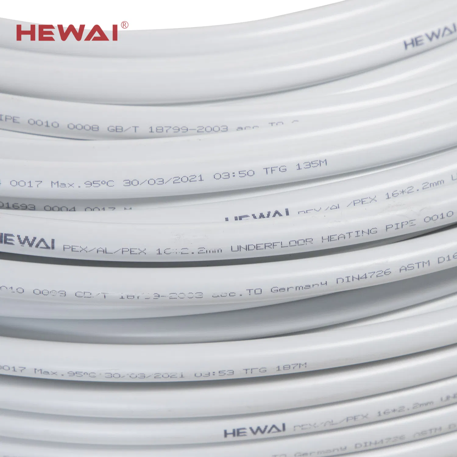 Hewai Multilayer Composite Pex Pipe /Pexc-Al-Pexc Pipe /Aluminium Plastic Pipes