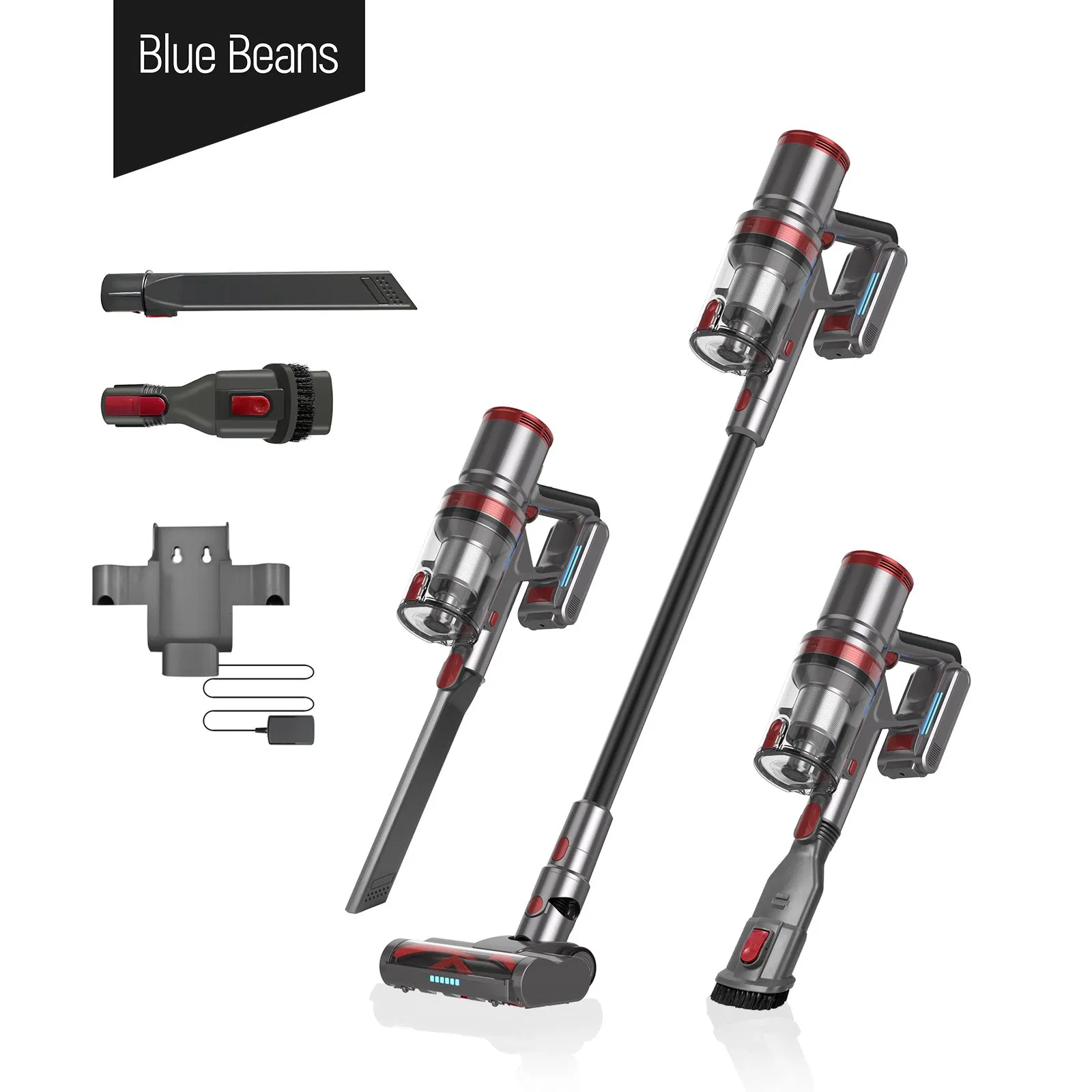 300W Cordless Household Large Suction Power Multi-Function Pet Brushless Motor Handheld Vacuum Cleaner