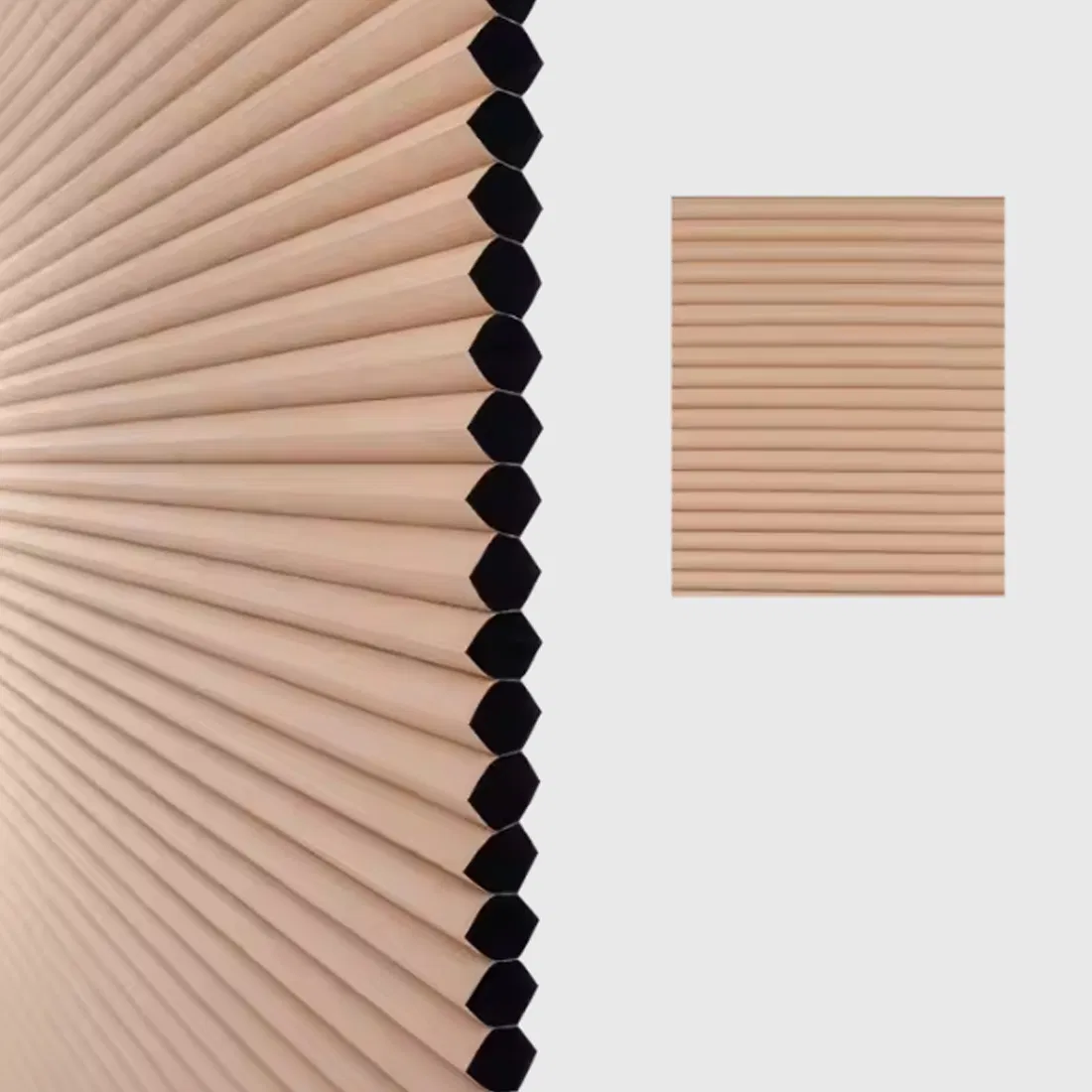 Cellular Window Blinds Thermal Insulated Blackout Fabric Window Shade Honeycomb Blind