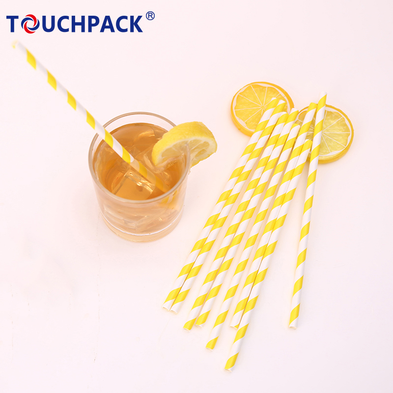 Kraft Paper Spoon Straw Milkshake Straws Drinking Paper Straw