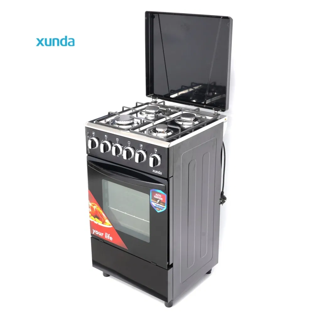Xunda Combination 4 Gas Stove with Oven Multifunctional Range Oven All-in-One Kitchen Cooker Free Standing Gas Stove with CE