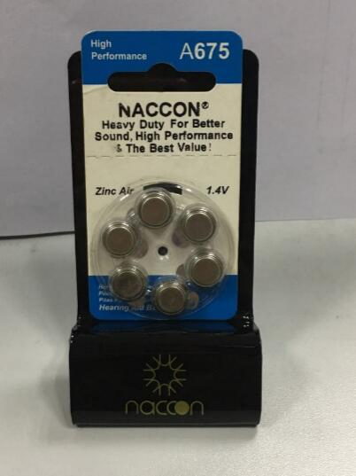 Батарейка A675 1.4V для слухового аппарата (цинк-воздушная)