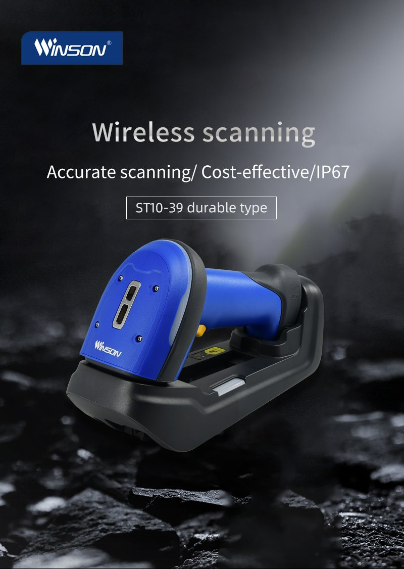 Light Industrial Wireless Bluetooth 1d Handheld Supermarket Barcode Scanner