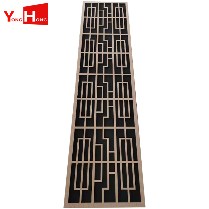 3D Customized Decorative Soundproof Wall Covering Pet Polyester Fiber Wood Veneer Felt Acoustic Panel