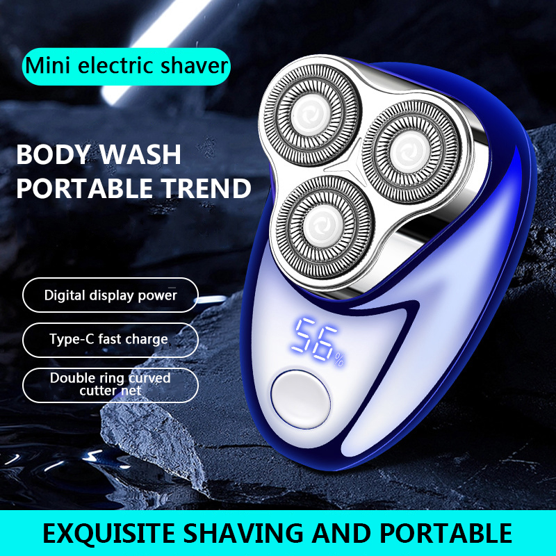 Portable Electric Shaver for Men - Travel Friendly Design Beard Shaver