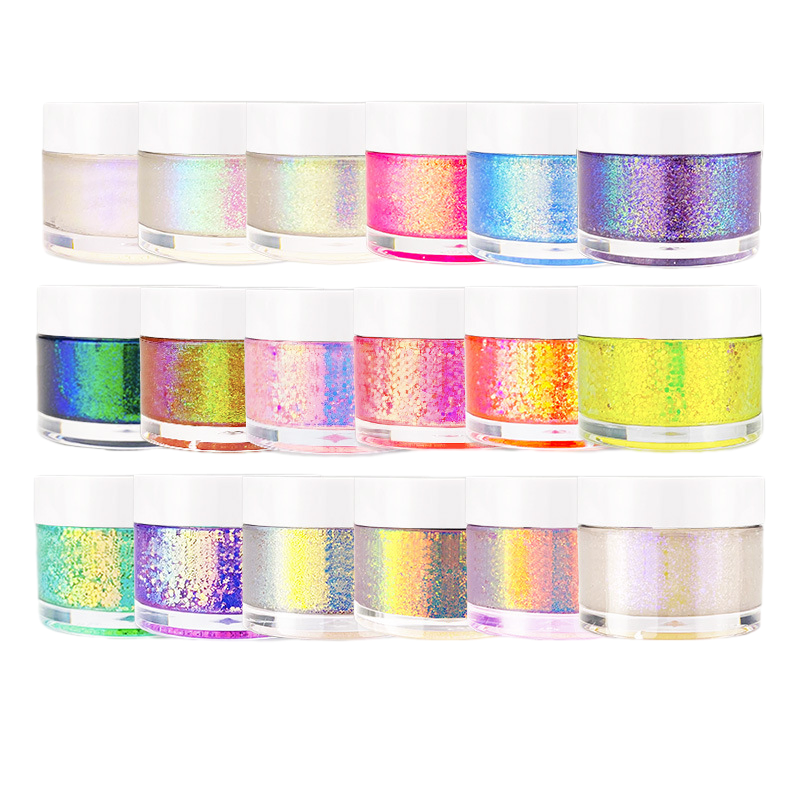 UV Neon Glitter Makeup Eyeshadow Face Body Hair Cream Glitter Glue Gel