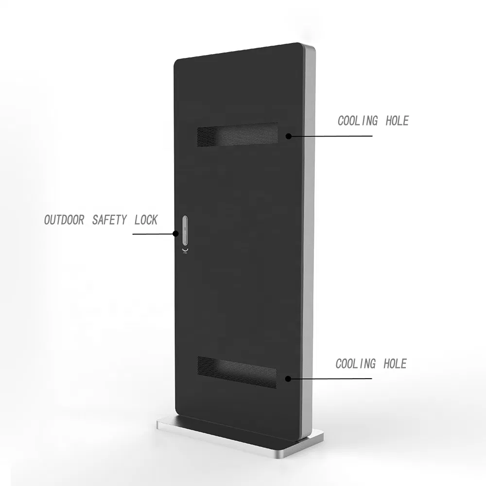 Factory Hot Sales LCD Display Screen Waterproof IP65 Advertising Player Kiosk Vertical Totem Outdoor Digital Signage