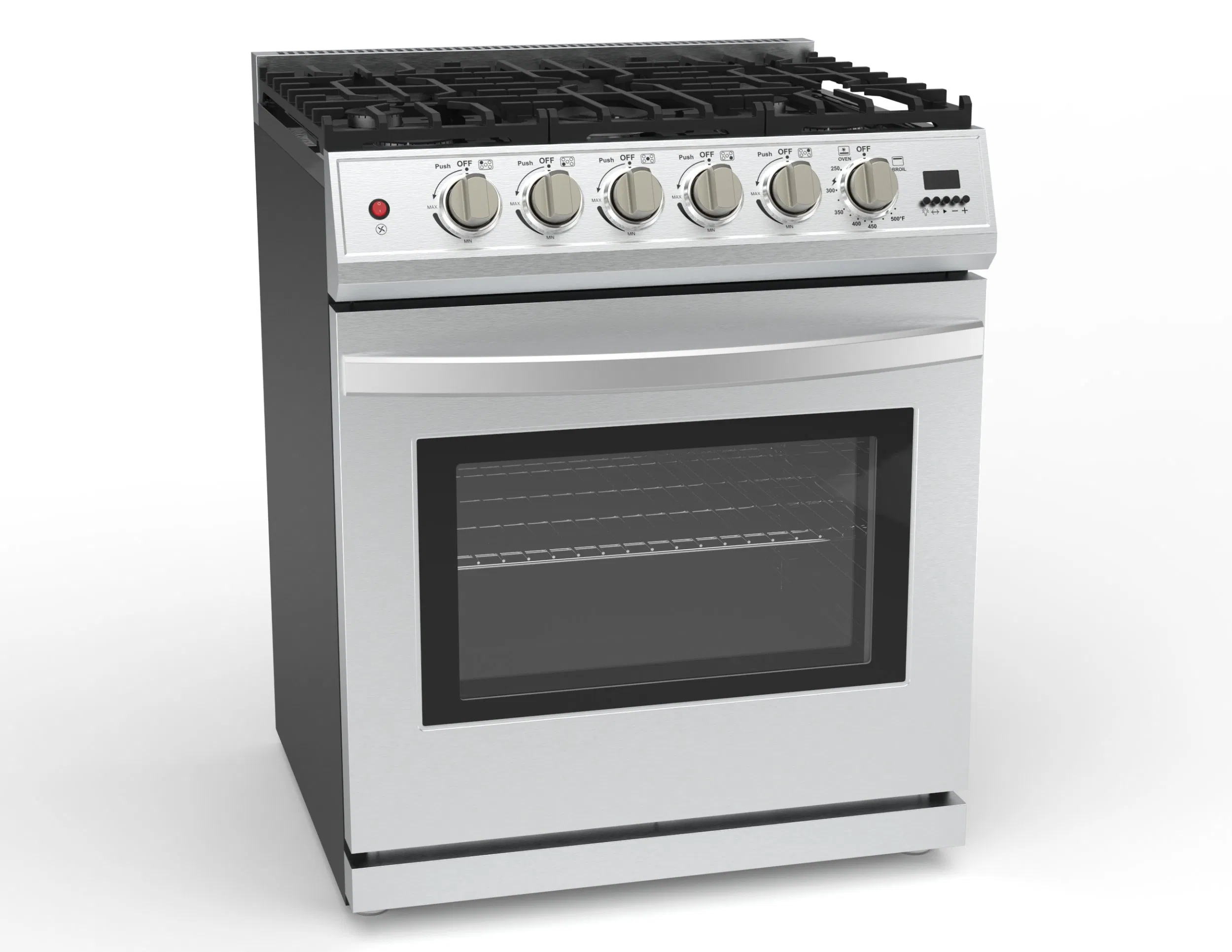 Precision-Temp Contemporary 30-Inch Freestanding Gas Oven with Range for Stylish Cooking