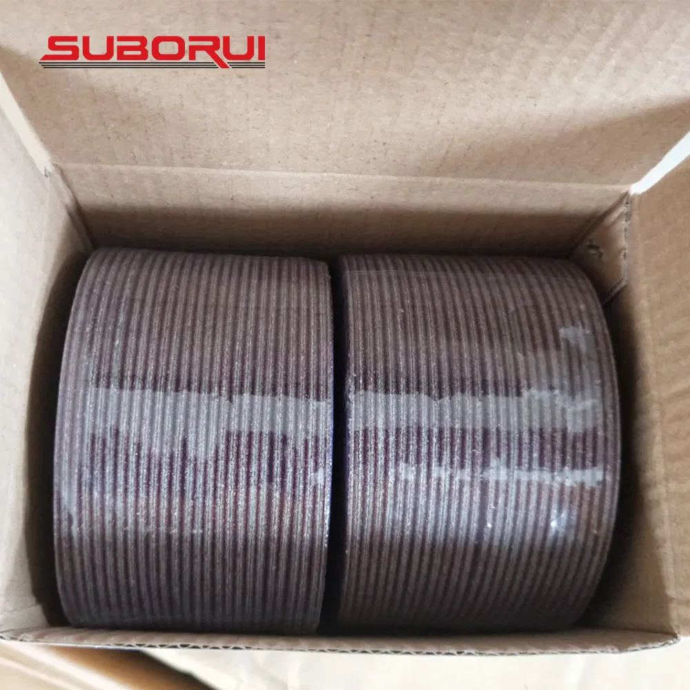 Suborui P24 P36 P40 P60 P80 P120 Cross Hole Red Steel Sandpaper Abrasive Sanding Disc for Woodworking Metal