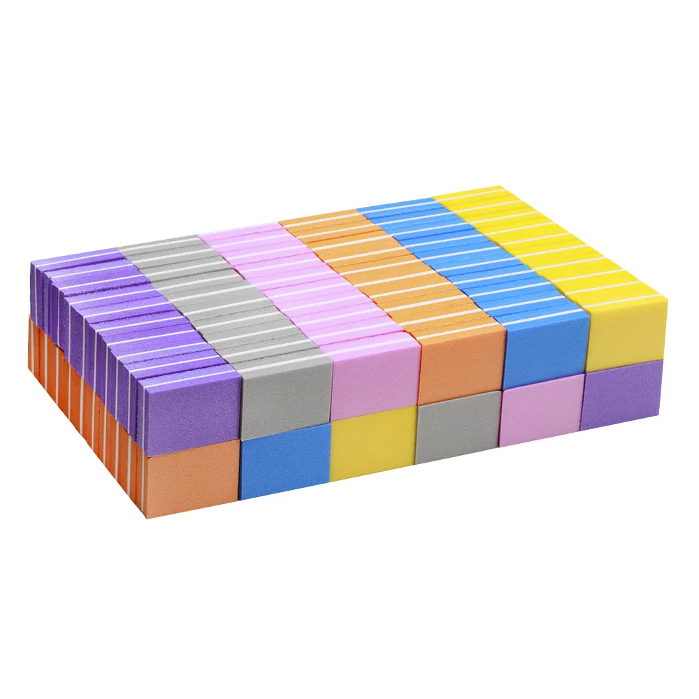 Nail File Sponge Double-Sided Sponge Nail Polish Sanding Buffer Strips Nail File Blocks Manicure Tools