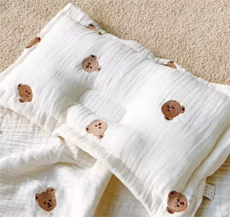 Kids Pillow with Cotton Soft Baby Pillows for Newborn Sleeping