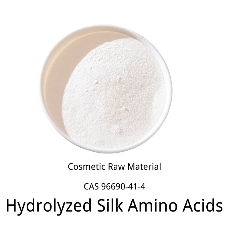 Hydrolyzed Silk Liquid High Grade China Supplier Silk Amino Acid White Powder Cosmetics Raw Materials