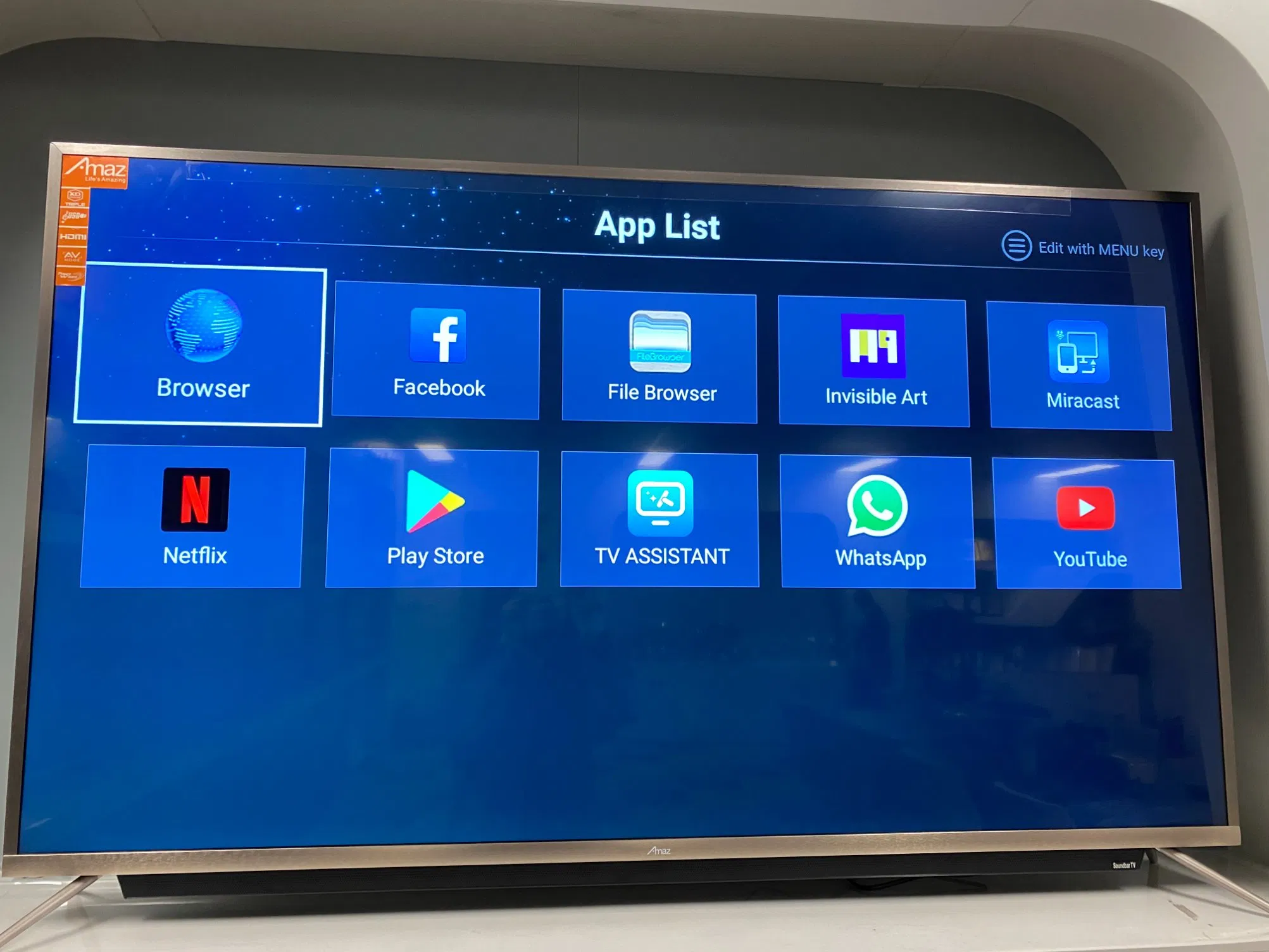 4K UHD LED-телевизор 40-65 дюймов Ross Gold Metal