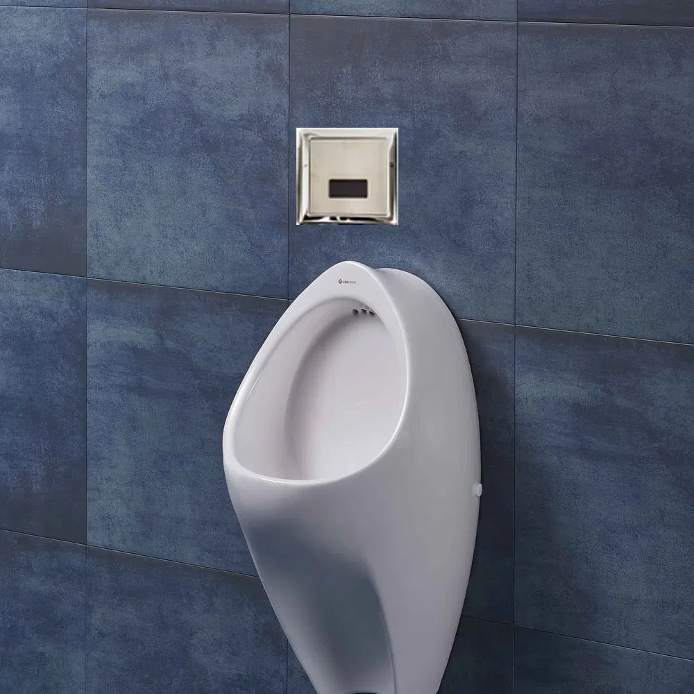 Touchless Bathroom Toilet Flushing Brass Hands-Free Smart Sensor Flusher Valve