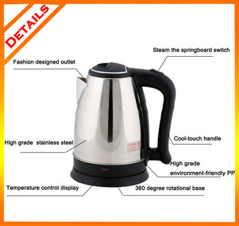 1.8 L Smart Home Appliances Electric Kettle Stainless Steel Kettle