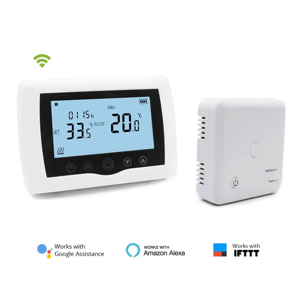 Digital Heating Boiler Thermostat for Smart Home with Wireless Remote Control