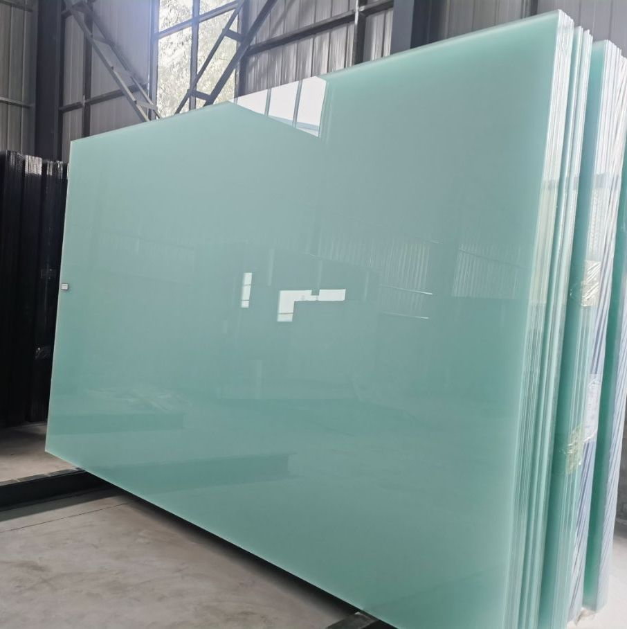 Art Decorative Frosted Acid Etched Glass for Wall Window Door Balustrade Furniture Bathroom Office Partition Architecture with China Factory Manufacturer Price