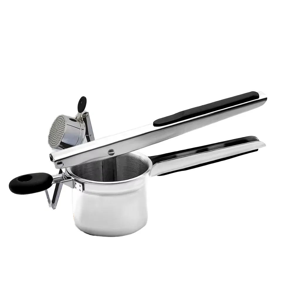 Stainless Steel Masher Potato Ricer with 3 Ricing Discs Vegetable Chopper