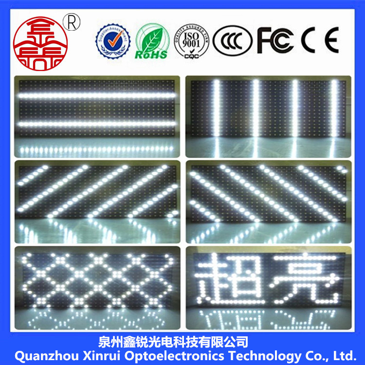 Long-Lasting Outdoor P10 Single White Text LED Screen Display