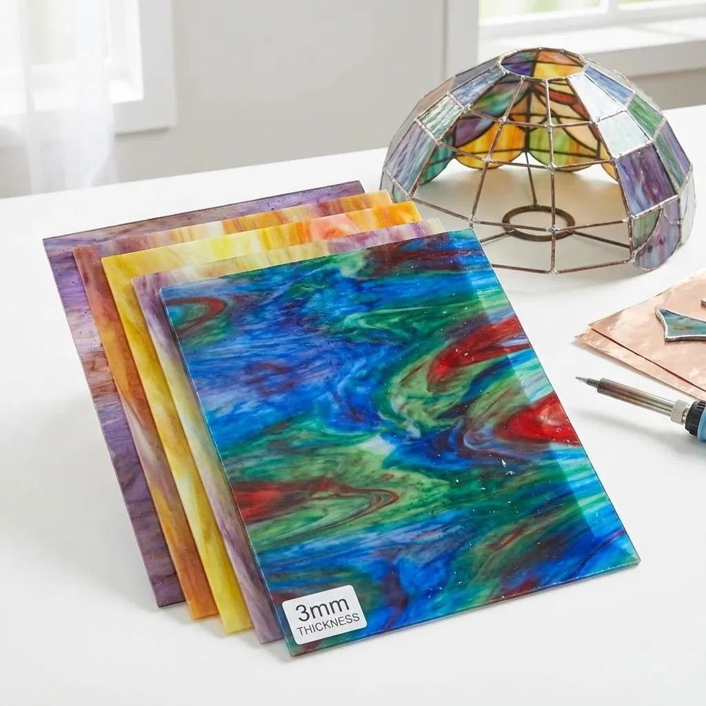 3mm 4mm 5mm Green Tinted Colored Flora Fluted Pattern Glass for Deco