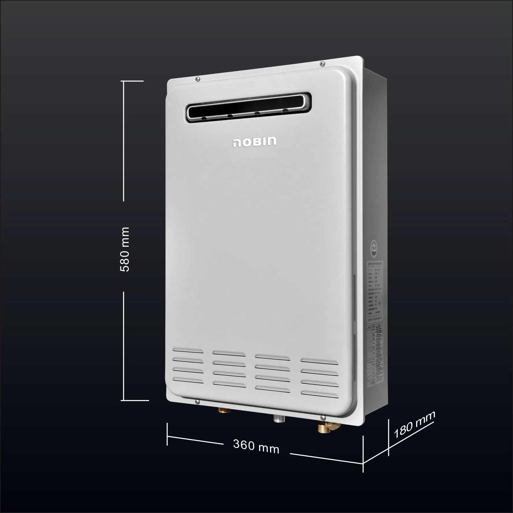 Outdoor Forcedexhaust Gas Water Heater with 26L Capacity and 4 5kw Minimum Firepower