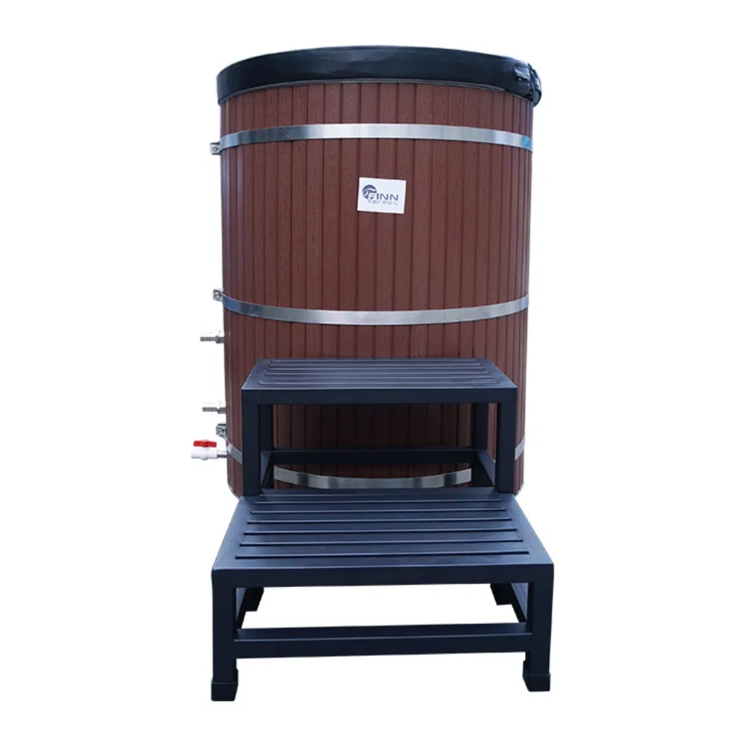 Waterproof Wooden Ice Bath for Resort Sauna Room