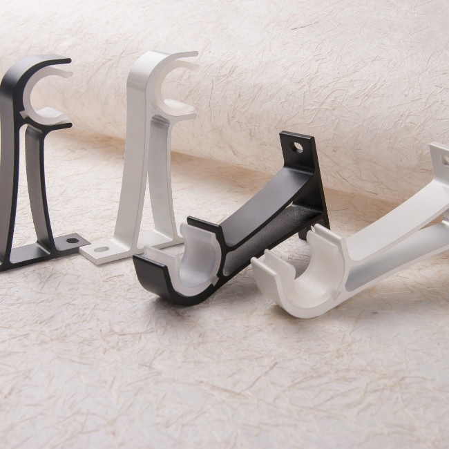 Curtain Rod Set High Quality Roman Pole Aluminum Alloy Double Bracket Curtain Rod Wall Bracket Modern Home Decoration Rome Rod