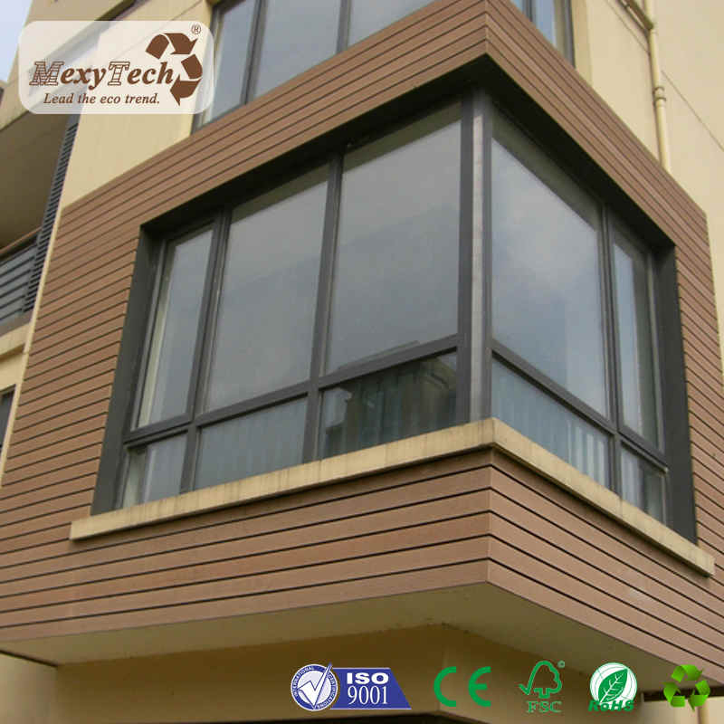 Wooden Exterior Plastic Composite WPC Wall Cladding