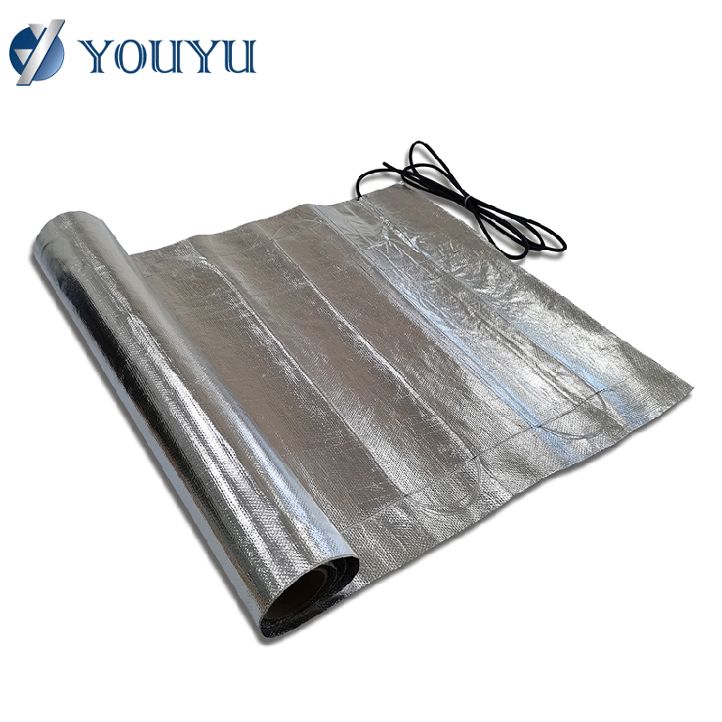 Electric Tile Aluminum Foil Heat Under Floor Heating Mat
