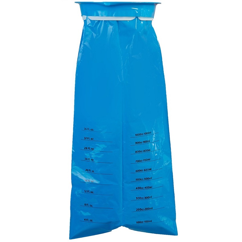 Disposable Emesis Bags Blue Car Nausea Vomit For Travel