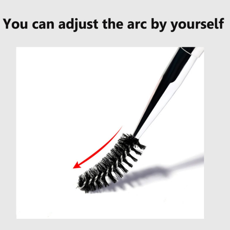 10 Colors Spiral Crystal Micro Mascara Wands Tube Lash Extensions Cleaning Spoolie Reusable Eyelash Cleansing Brush with Cover