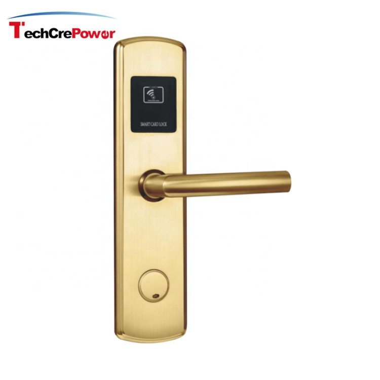 E601 Electronic Door Handle Lock RF Card Smart Hotel Lock
