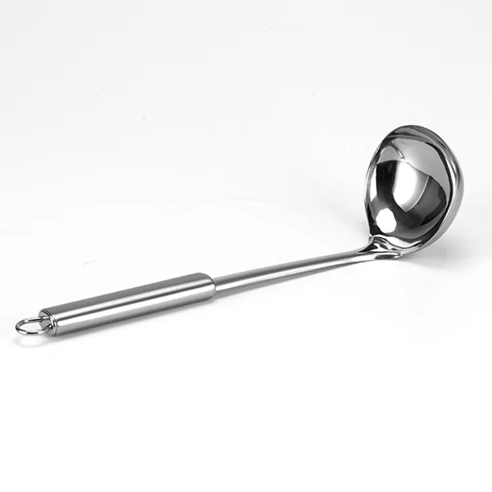 Household Stainless Steel Cooking Spoon Spatula Kitchen Items Thickened Soup Spoon Ladle Cooking Utensils for Home Kitchen