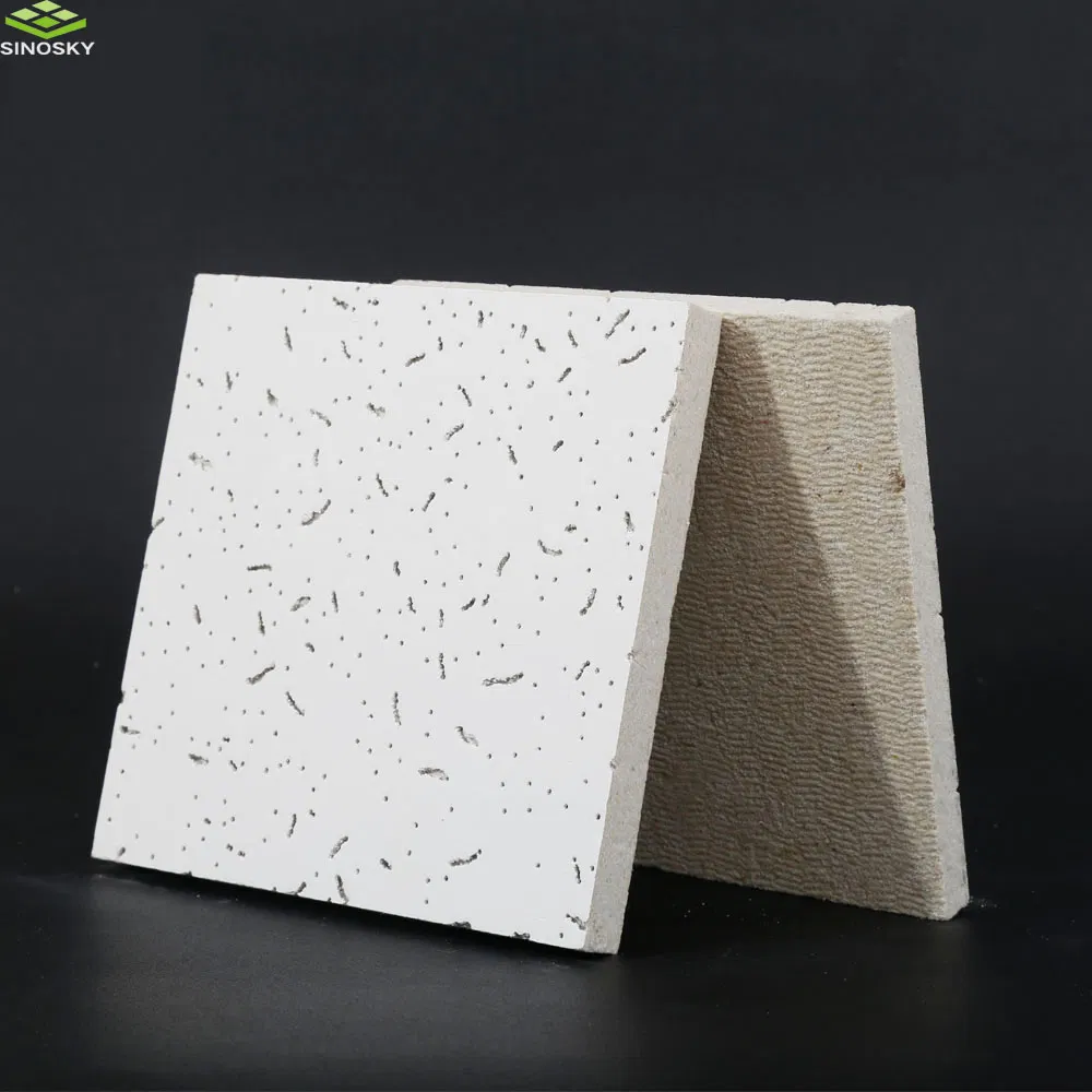 Recyclable Mould-Proof Cost-Effective Mineral Wool Panel Ceiling Tiles