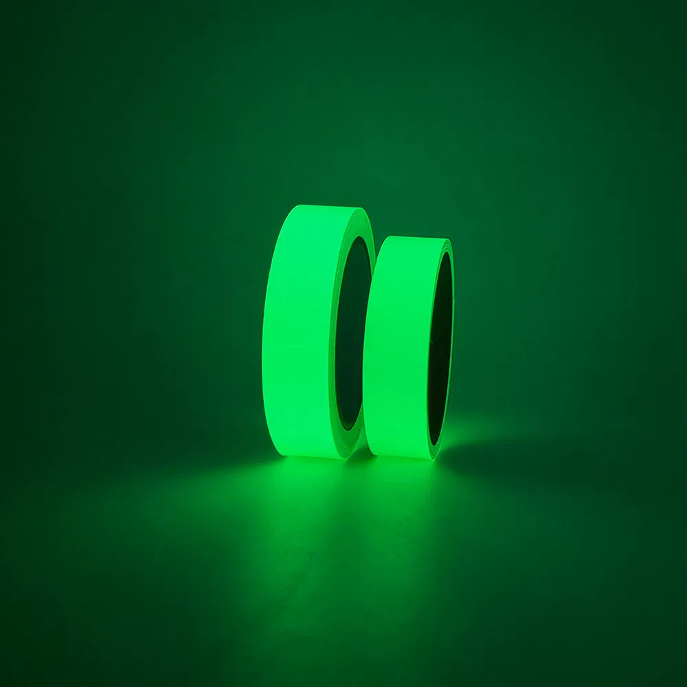 Dingfei Light Fluorescent Self Adhesive Vinyl Reflective Luminous Glow in The Dark Tape