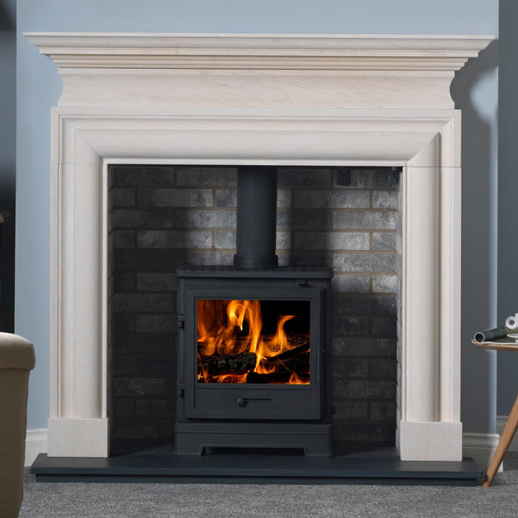 Newstar Factory Price Hand Carved European Simplicity Marble Fireplace Lime Stone Frame Home Appliance