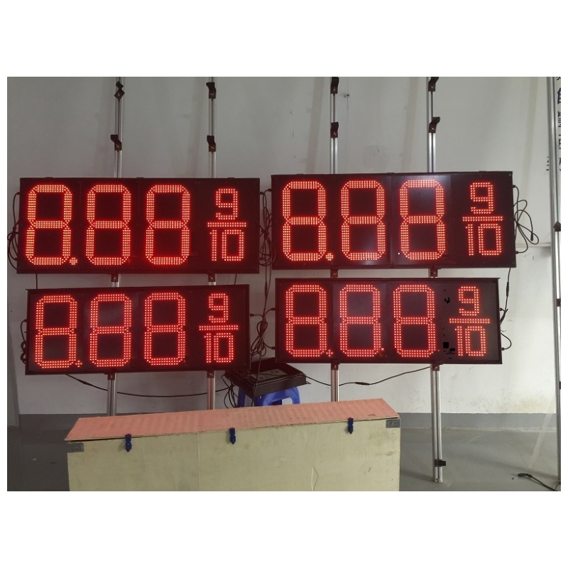 Petrol Station Wireless Forcort WiFi APP with RF Remote Controlle Digit Sign Gas Price 7 Segment LED Display