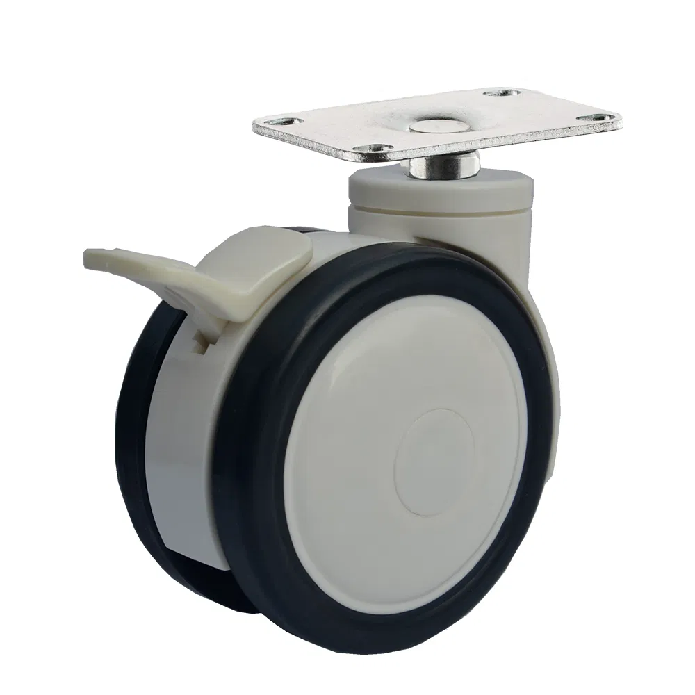 100mm Twin Wheel Medical Caster Wheel