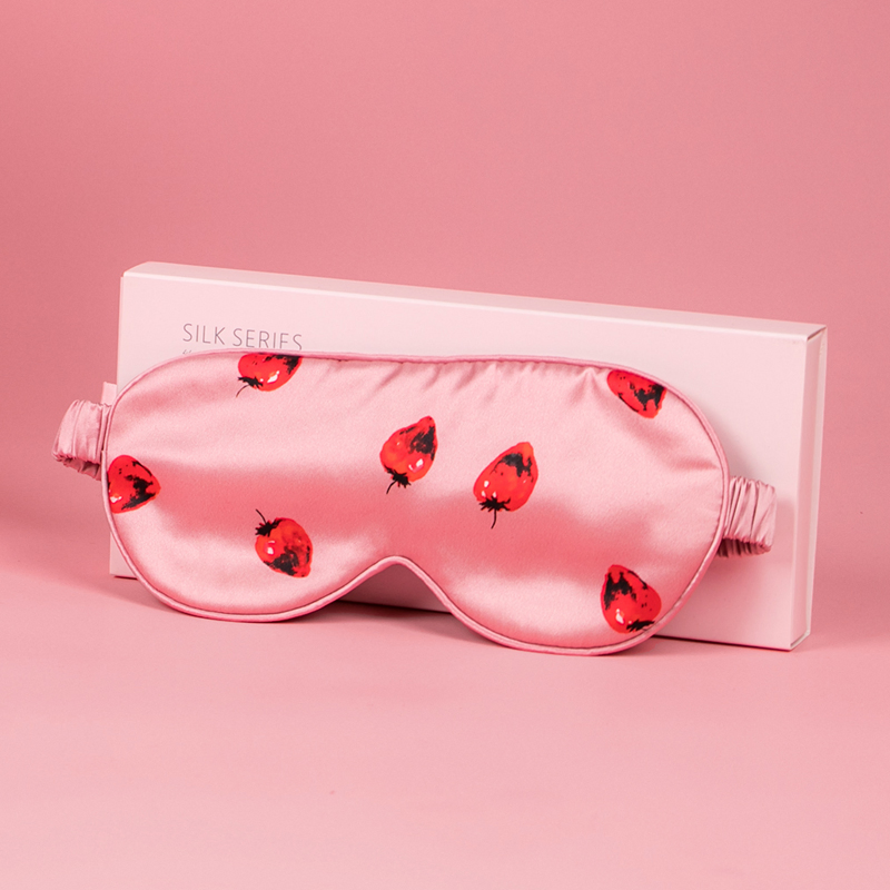 Luxury 100% Silk Custom Print Sleep Silk Eye Mask