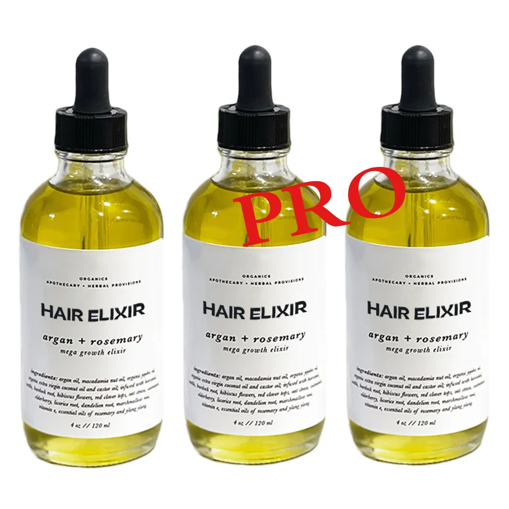 12 Herbs Blend Argan Rosemary Oils Mega Growth Elixir Natural Organic Hair Treatment Rosemary Oil for Hair Growth