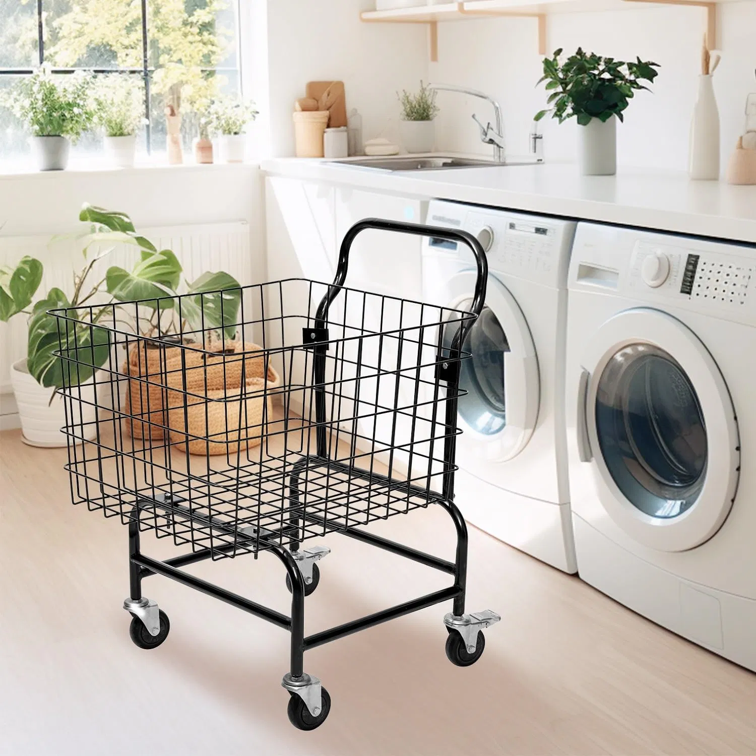 Laundry Cart Can Be Used for Shopping, Laundry Carts with Wheels
