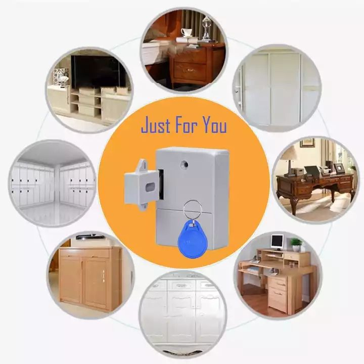 Invisible Magnetic Drawer Electronic Cabinet Lock Hidden RFID Cabinet Lock